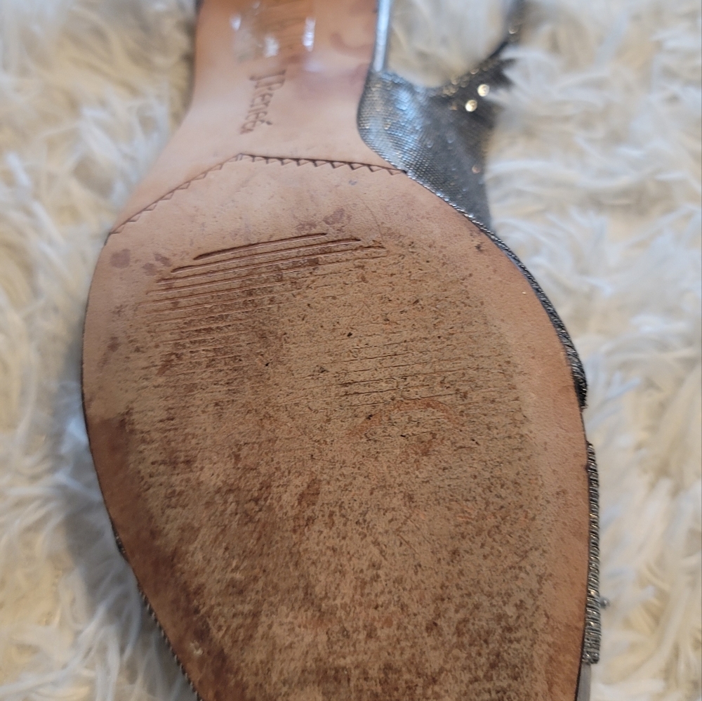 J.Renee Melody Metallic Jeweled Slingback Pumps - Picture 4 of 6